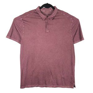 John Varvatos Red Gunpowder Wash Polo Shirt XL